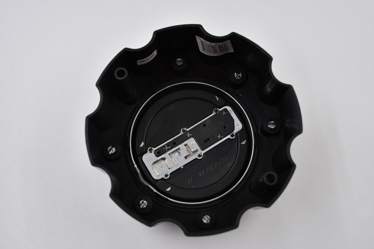 Ultra Motorsports Gloss Black w/ Chrome Logo Wheel Center Cap Hub Cap A89-9798BK 6.5" 8 Lug