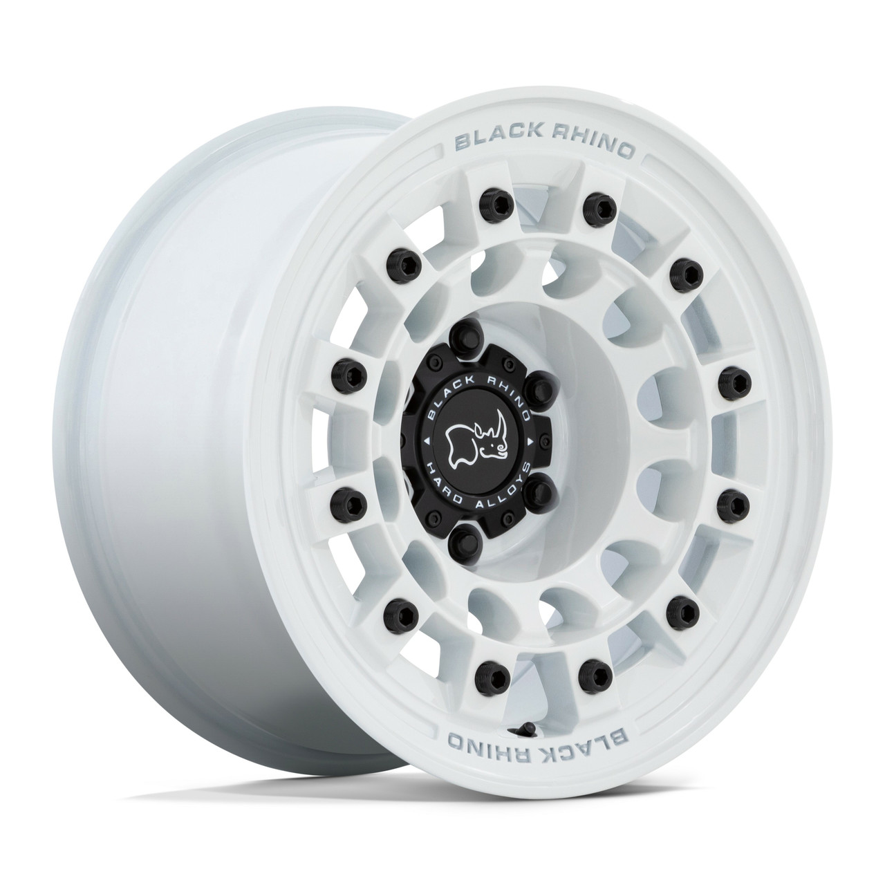 Black Rhino Fuji 17x8 6x5.5 Gloss White Wheel 17" 20mm For Nissan Titan Rim