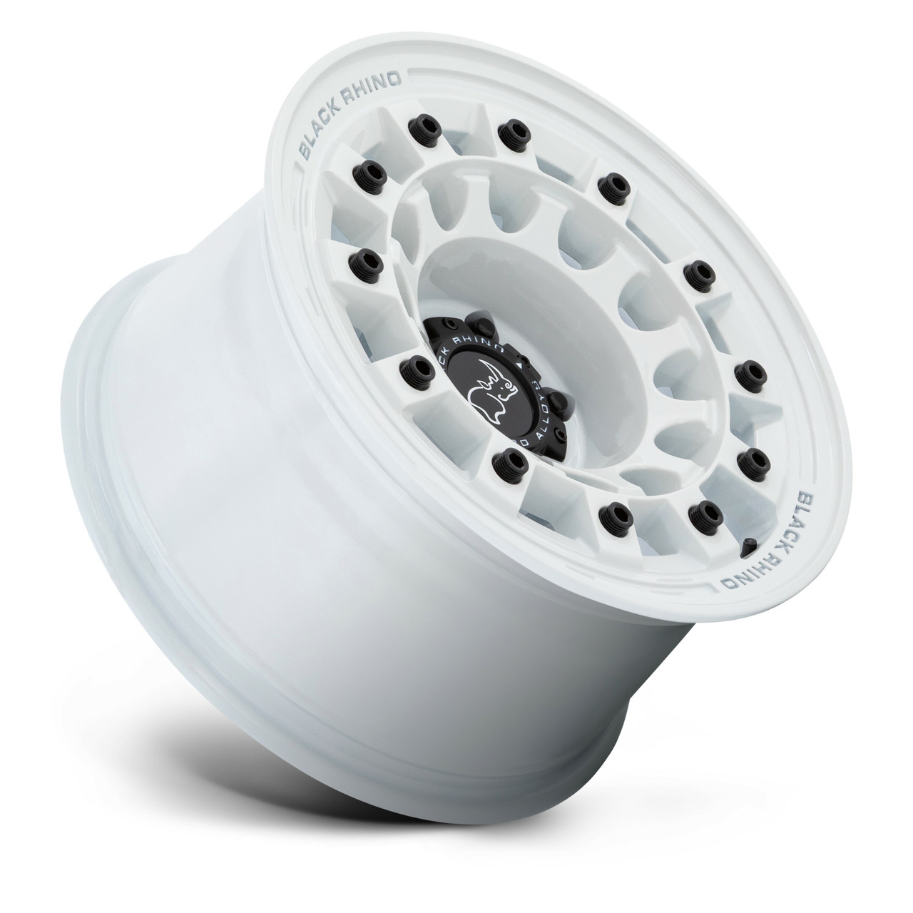 Black Rhino Fuji 17x8 6x5.5 Gloss White Wheel 17" 20mm For Nissan Titan Rim