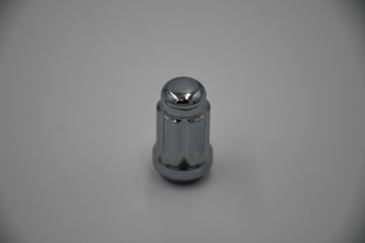 1/2" 6 Spline Tuner Lug Nuts Chrome 1.4" Tall Epoch Lugs 1/2-20