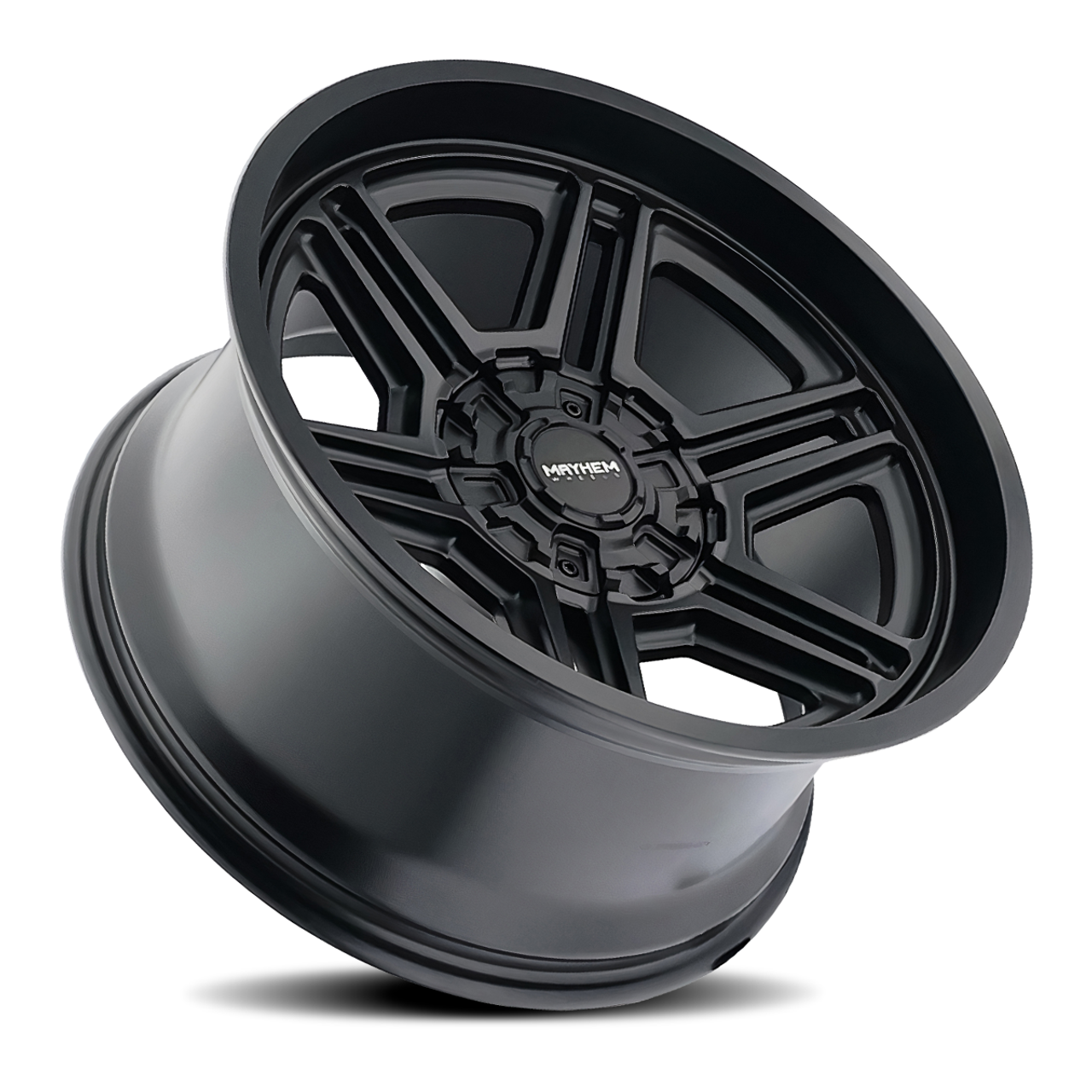 20" Mayhem Hermosa 20x10 Matte Black 8x180 Wheel -25mm Lifted For Chevy GMC Rim