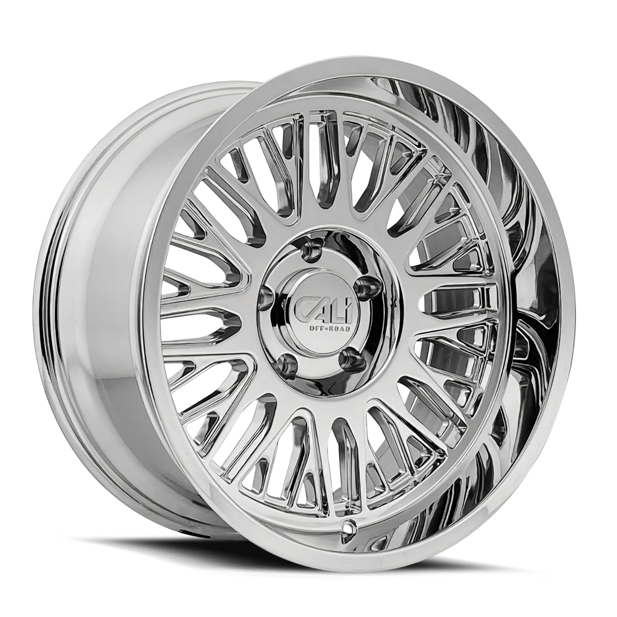 Cali Off-Road Vertex 22x12 6x135 -44mm Chrome 6 Lug Truck SUV Wheel 9116-22236C