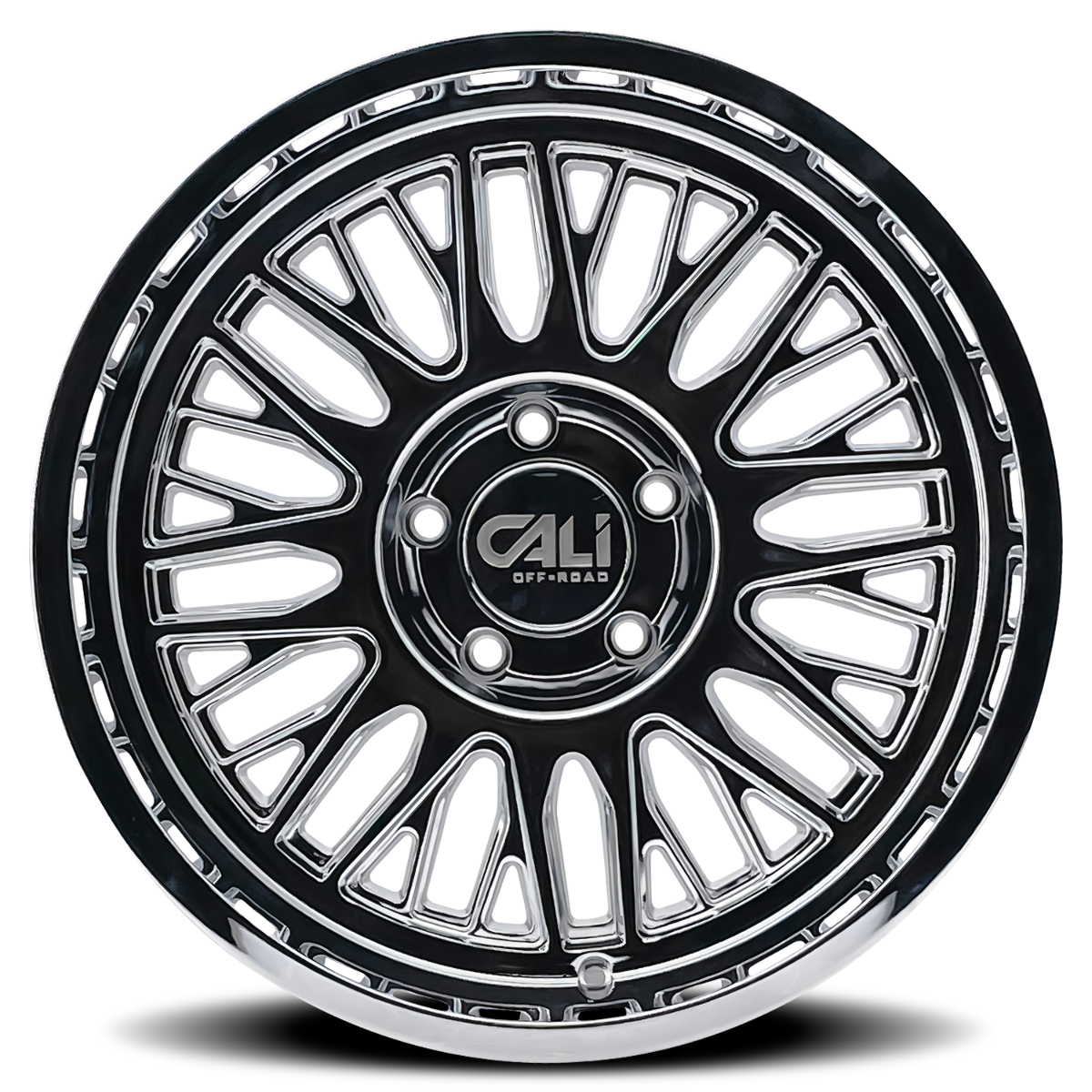 20" Cali Off-Road Vertex 20x10 Chrome 5x5 Wheel -25mm Lifted For Jeep Truck Rim
