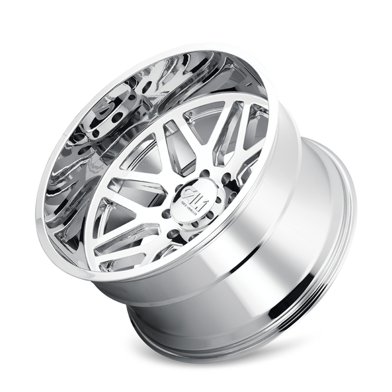 24" Cali Off-Road Invader 24x14 Chrome 6x135 Wheel -76mm For Ford Lincoln Rim
