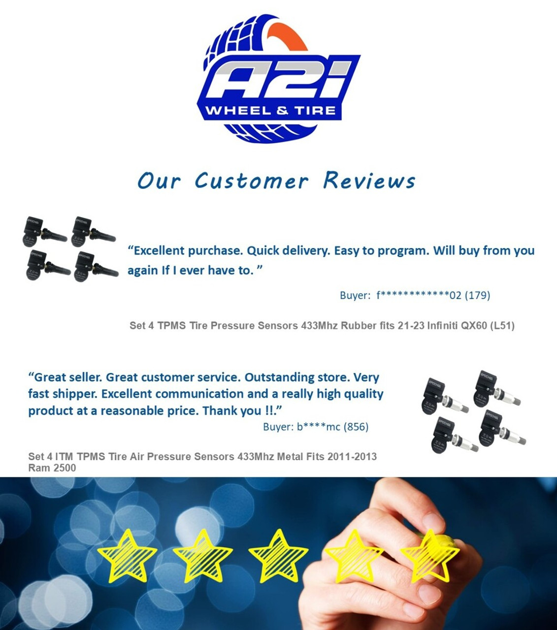 Set 4 TPMS Tire Pressure Sensors 315Mhz Metal fits 2006-2014 Audi A3