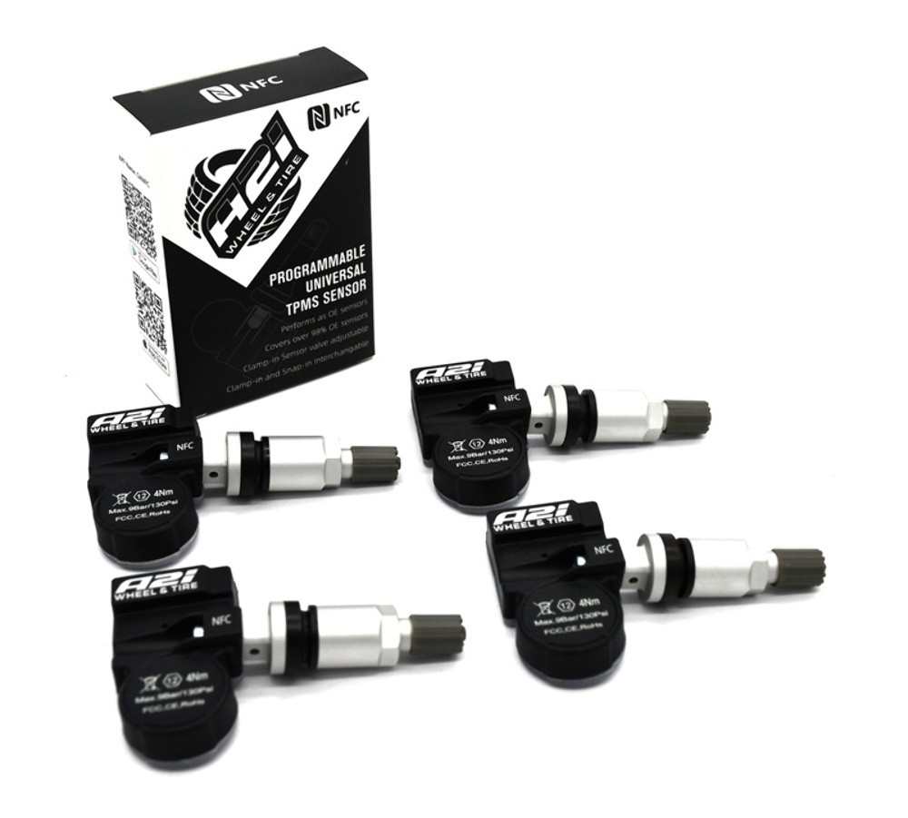 Set 4 TPMS Tire Pressure Sensors 315Mhz Metal fits 02-06 Chevy Aveo
