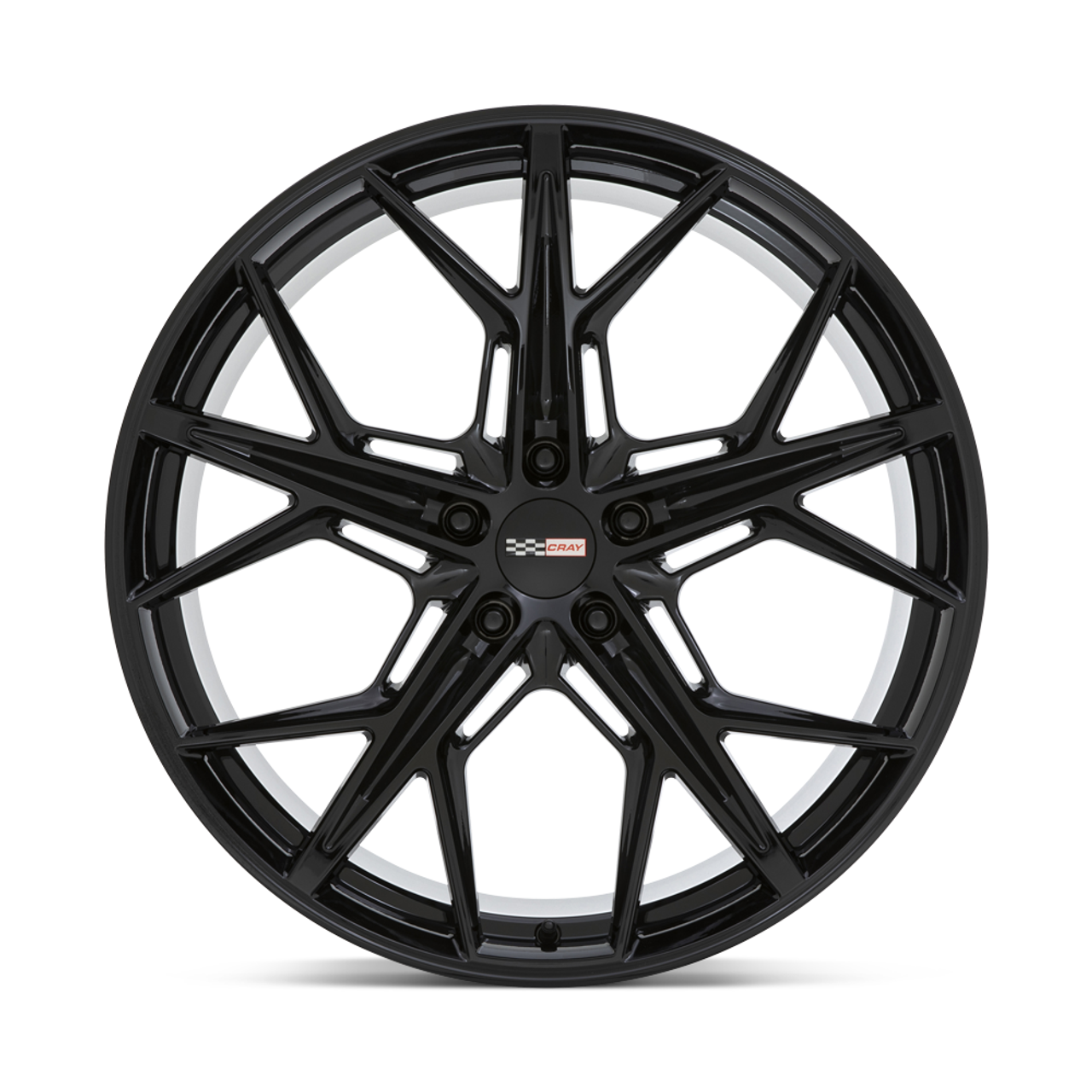 Cray Hammerhead 19x10.5 5x4.75 Gloss Black Wheel 19" 68mm For Corvette Rim