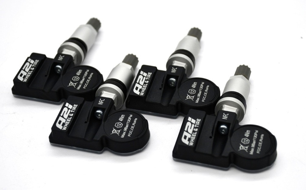 Set 4 TPMS Tire Pressure Sensors 433Mhz Metal fits 13-21 Nissan Almera