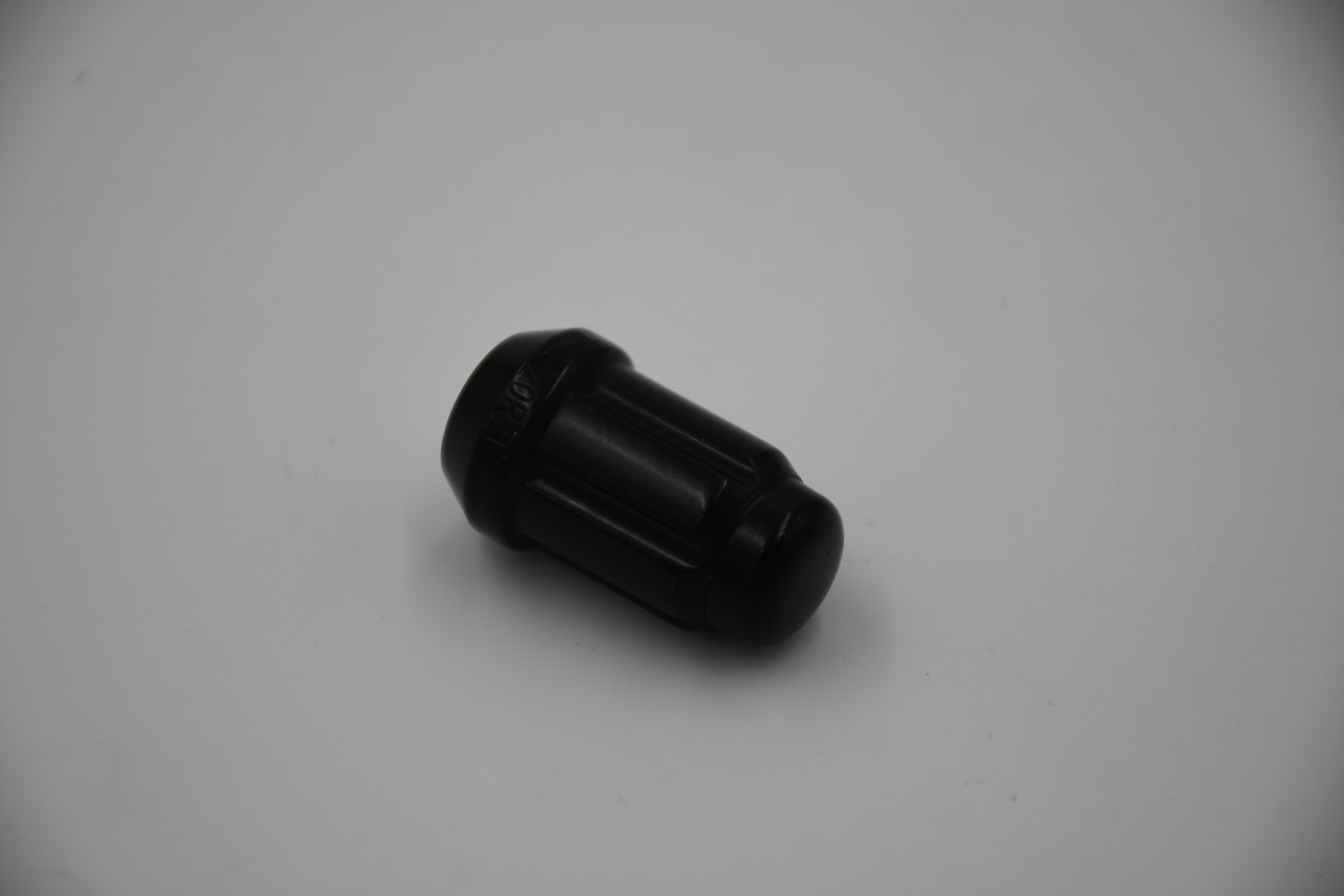 Set 20 12mm x 1.5 Spline Black Lug Nuts with Key 6 Point Conical Seat M12x1.5