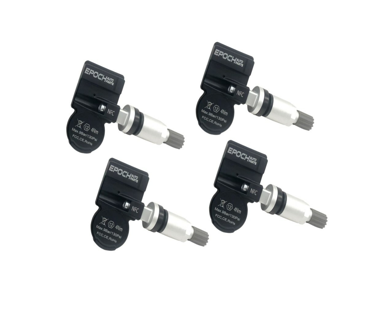 Set 4 TPMS Tire Pressure Sensors 433Mhz Metal fits 10-14 BMW Z4