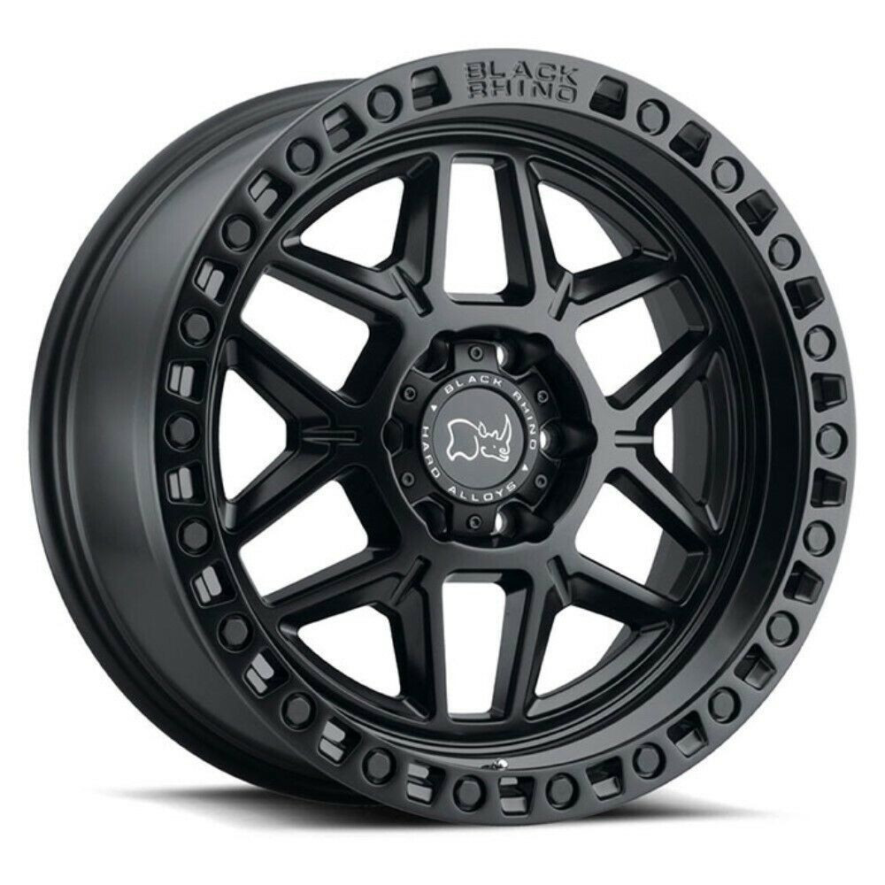18x9.0 Matte Black Black Rhino Hard Alloys Wheel 1890KLS005140M78