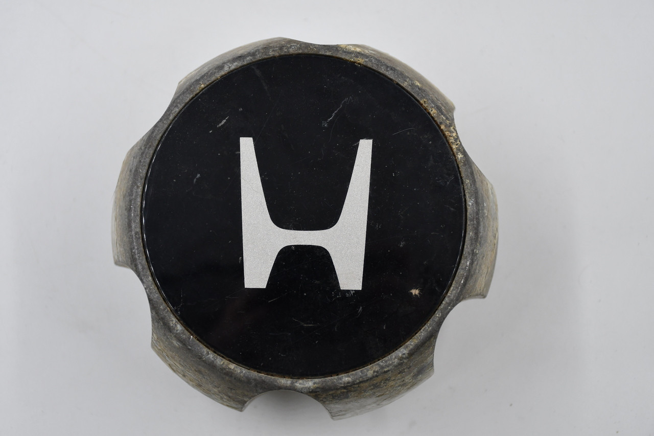 Honda Machined Metal w/ Black & Silver Logo Wheel Center Cap Hub Cap HONDA/5 5." 98-02 OEM Honda Passport
