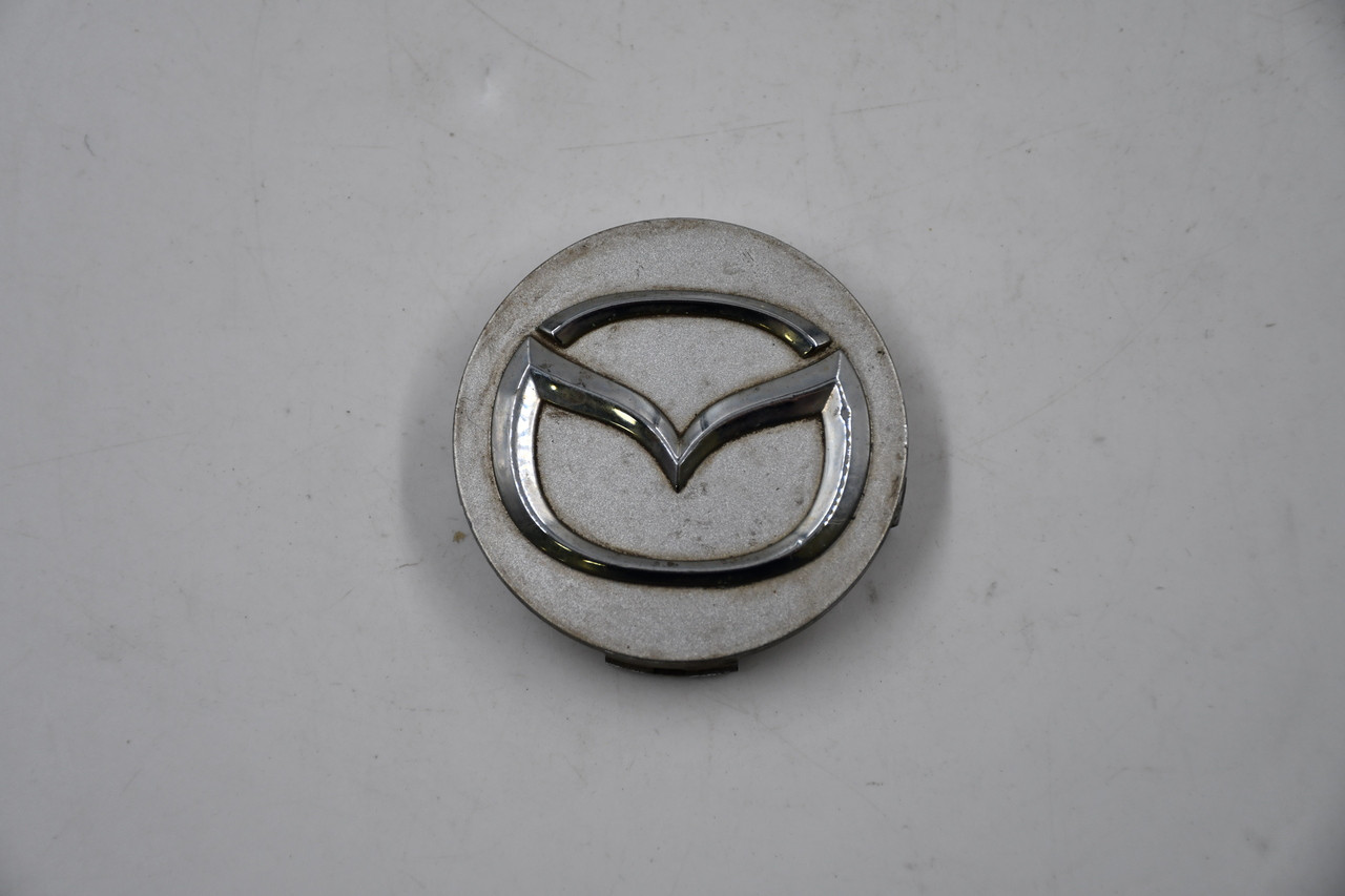 カバーマーク Mazda Silver w/ Chrome Logo Wheel Center Cap Hub Cap NC7637190 2