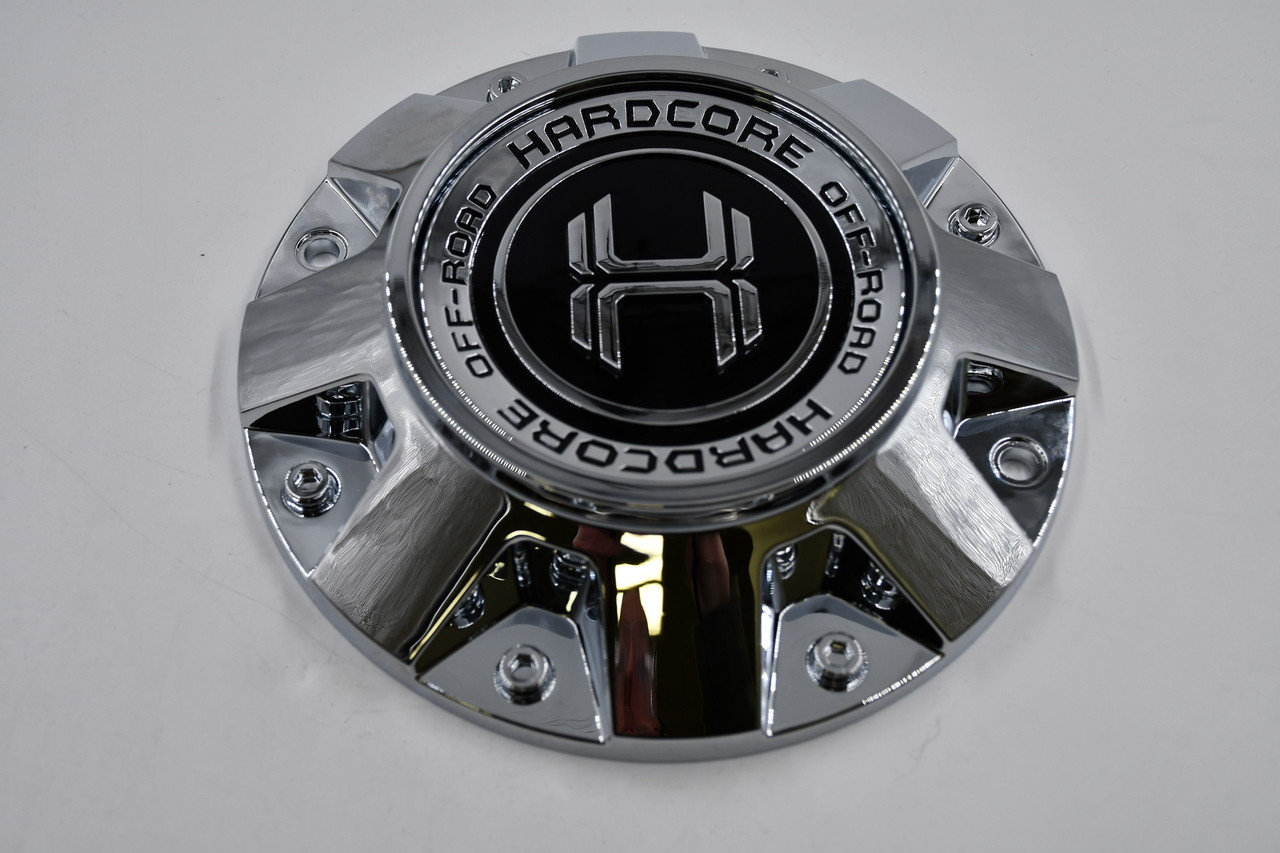 Hardcore Off-Road Chrome Wheel Center Cap AP-HC20 (C) 7" H Logo Fits HC20