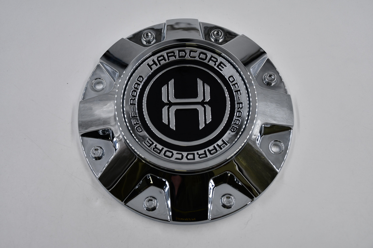 Hardcore Off-Road Chrome Wheel Center Cap AP-HC20 (C) 7" H Logo Fits HC20