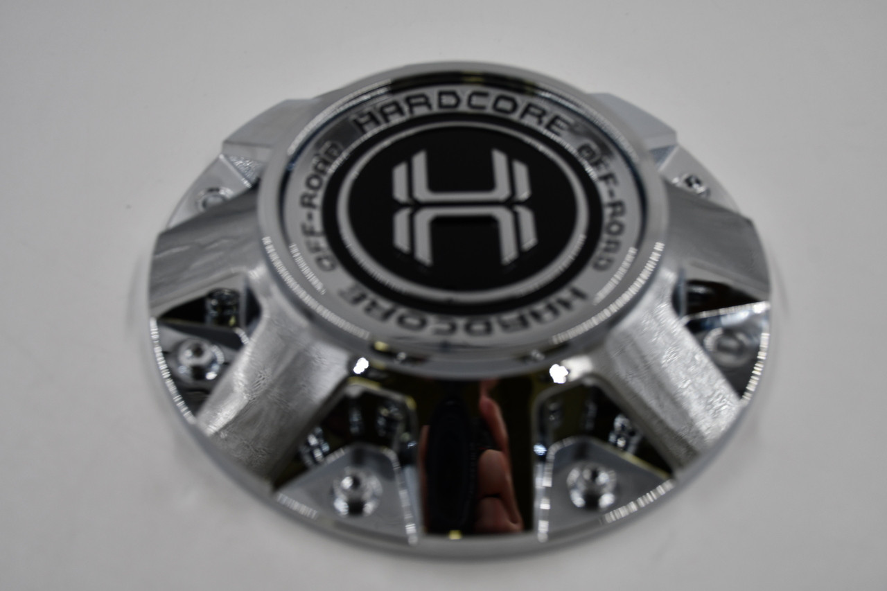 Hardcore Off-Road Chrome Wheel Center Cap AP-HC20 (C) 7" H Logo Fits HC20