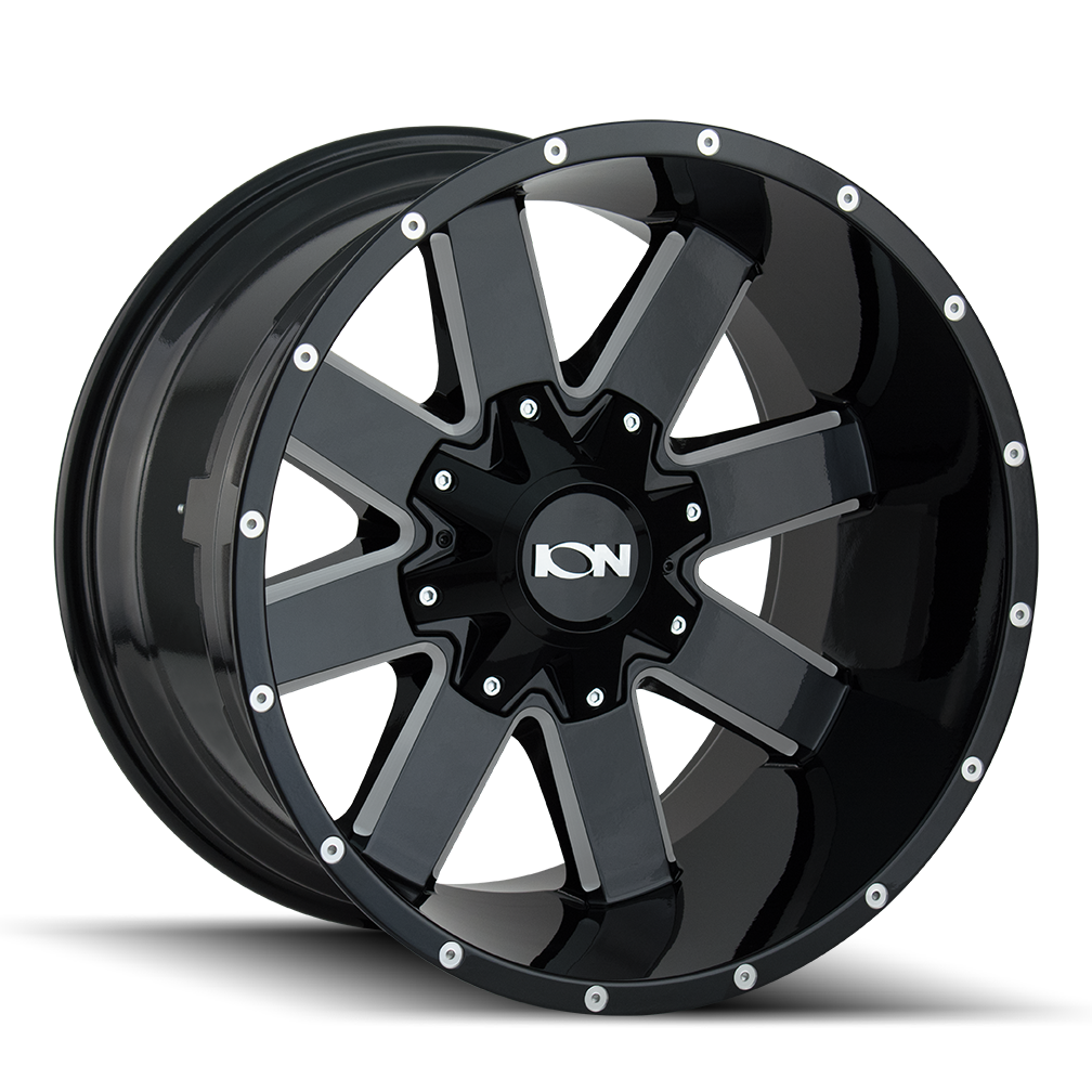 Set 4 18" Ion 141 18x9 Satin Black 5x150 5x5.5 Wheels 18mm Rims