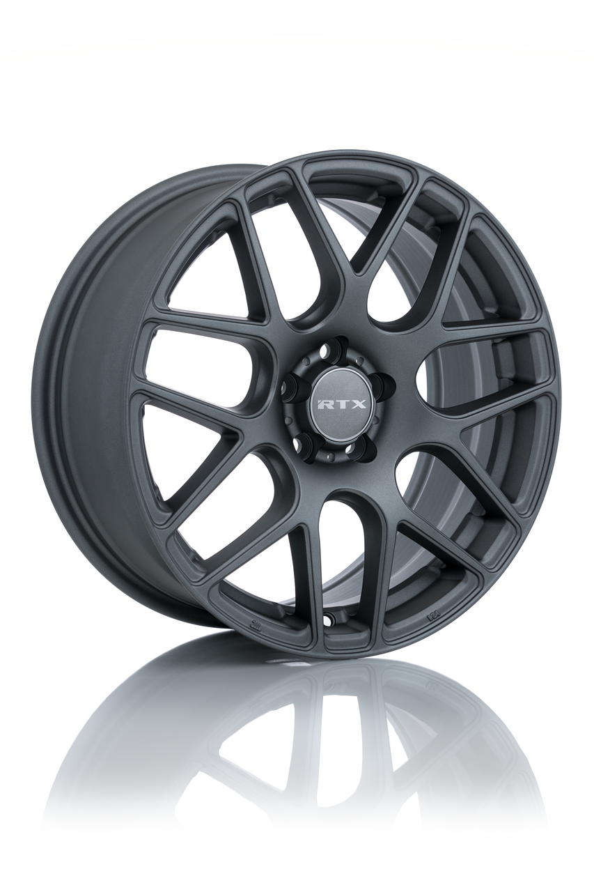 Set 4 19" RTX Envy Matte Gunmetal Wheels 19x8.5 5x4.5 38mm Truck Suv Rims