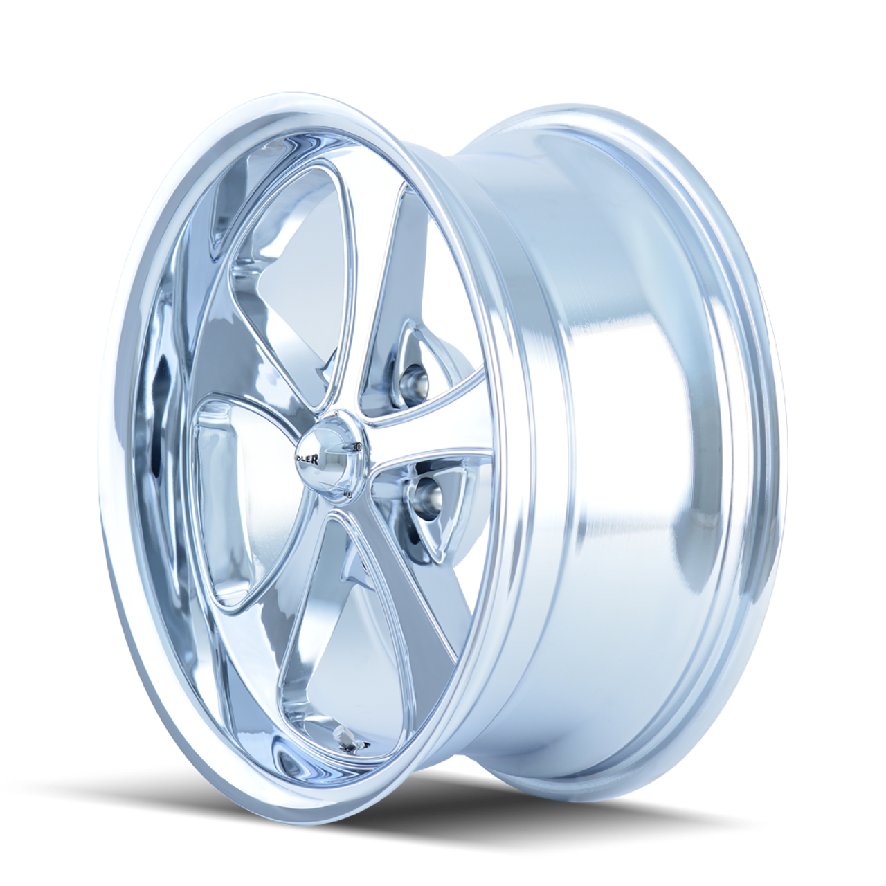 17" Ridler 645 17x7 Chrome 5x5 Wheel 0mm Rim For Jeep Chevy GMC