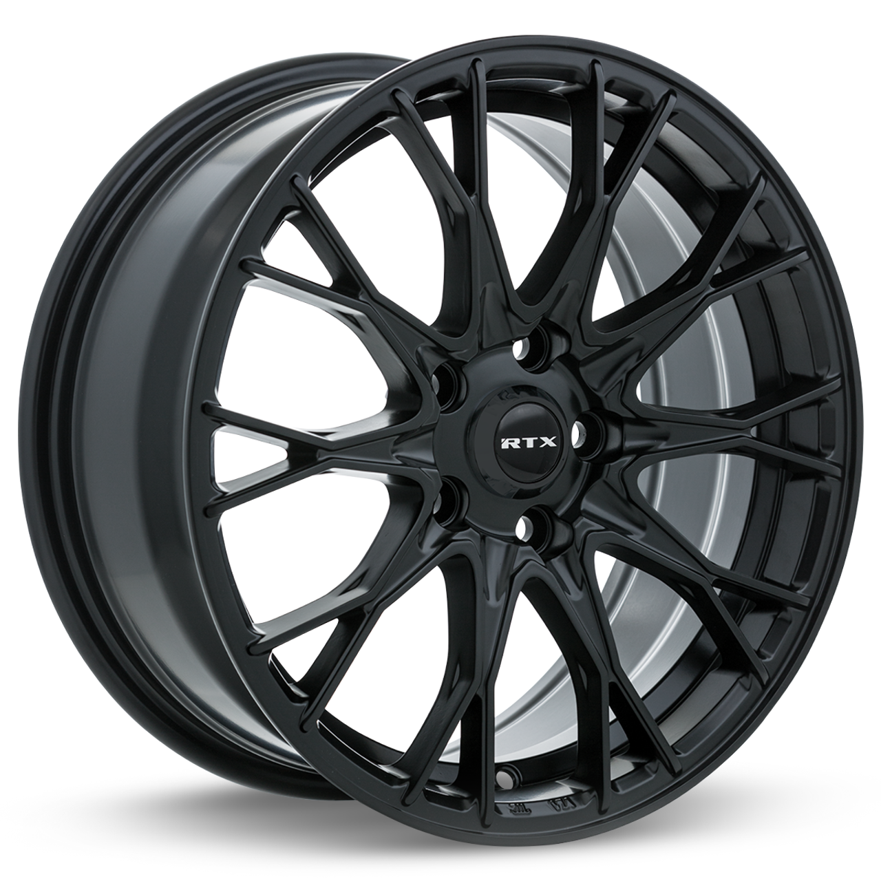 Set 4 17" RTX Concorde Satin Black Wheels 17x7.5 5x100 38mm Rims