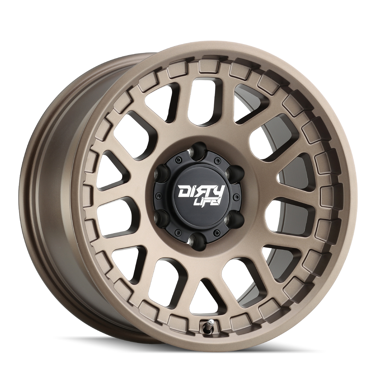 Set 4 17" Dirty Life Mesa 17x9 Dark Bronze 6x5.5 Wheels 0mm For Chevy GMC Rims