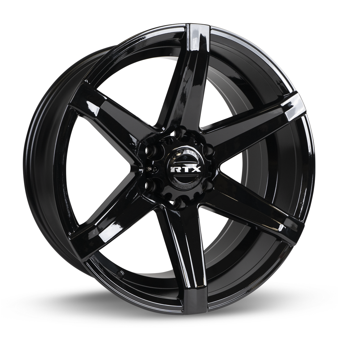 Set 4 20" RTX Beast Gloss Black Wheels 20x9.5 6x5.5 10mm Truck Suv Rims
