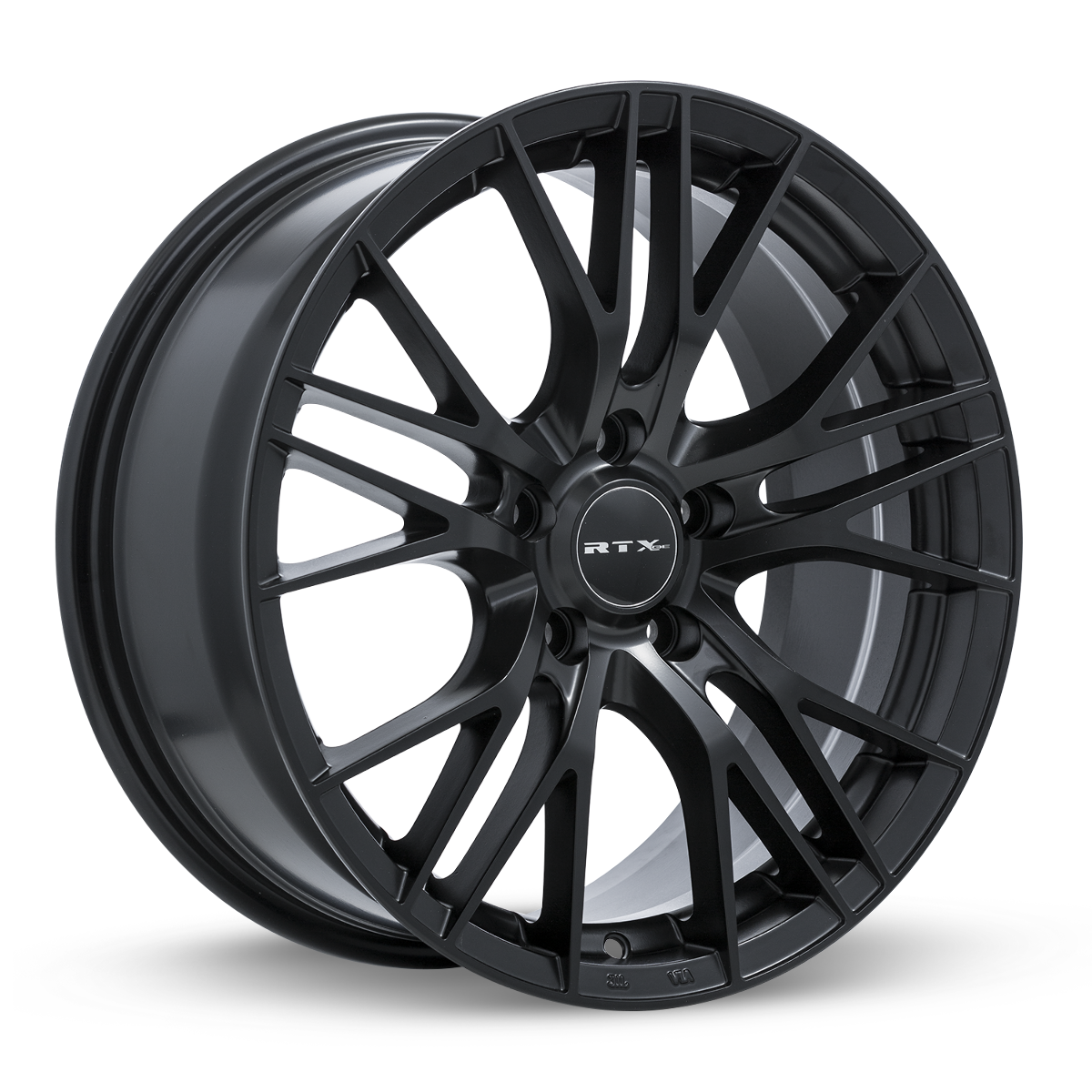 Set 4 18" RTX Vertex Satin Black Wheels 18x8 5x112 40mm Rims