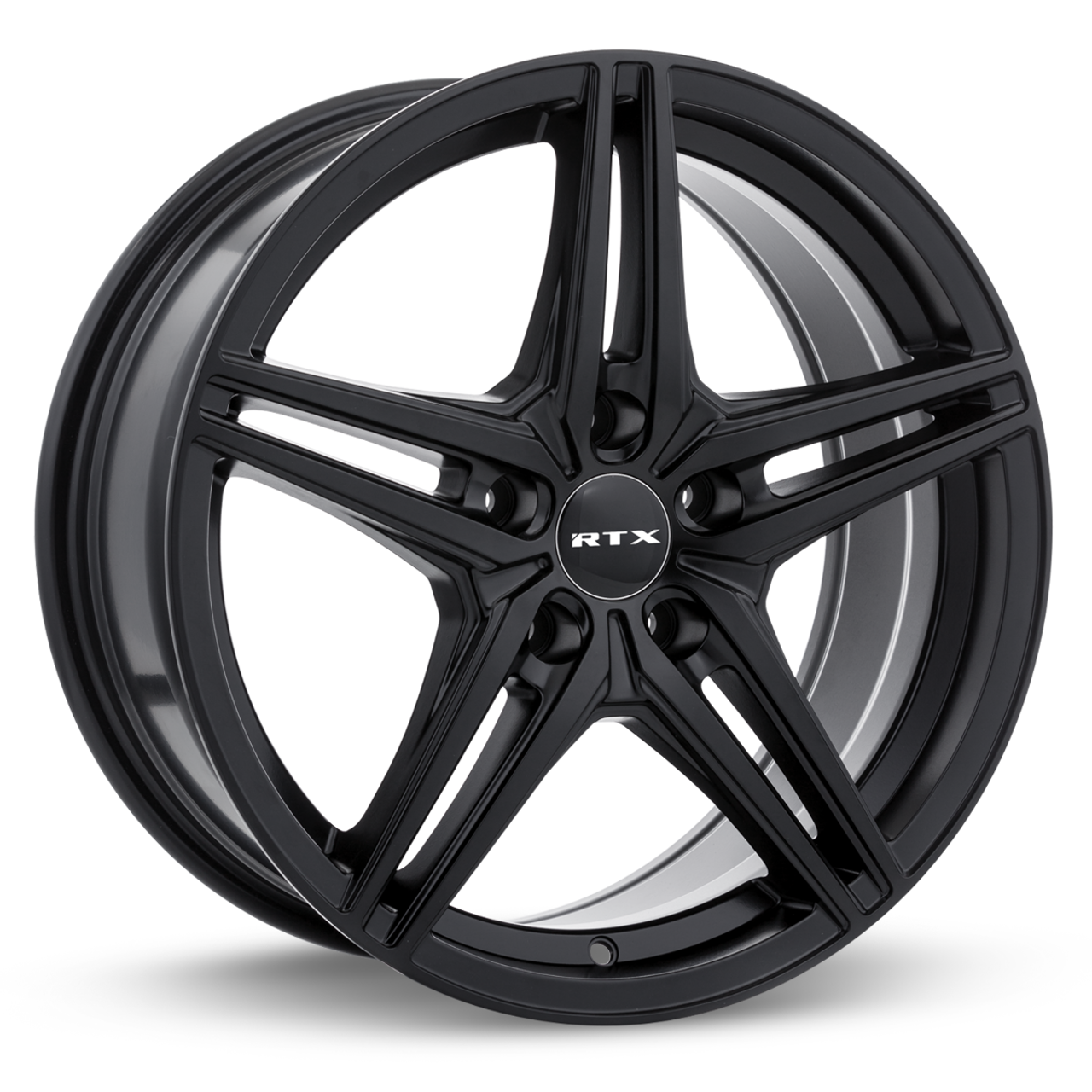 Set 4 17" RTX Bern Satin Black Wheels 17x7.5 5x4.5 40mm Truck Suv Rims