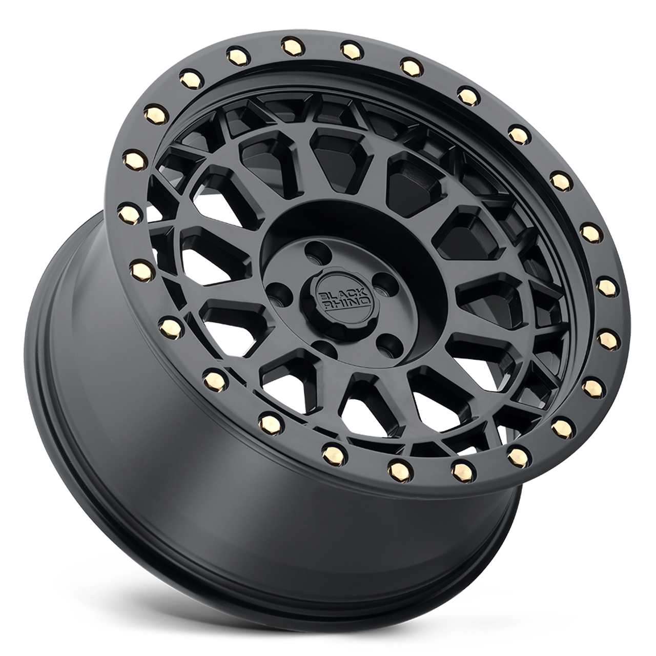 Black Rhino Primm 18x9.5 5x150 Matte Black W/ Brass Bolts Wheel 18" 12mm Rim