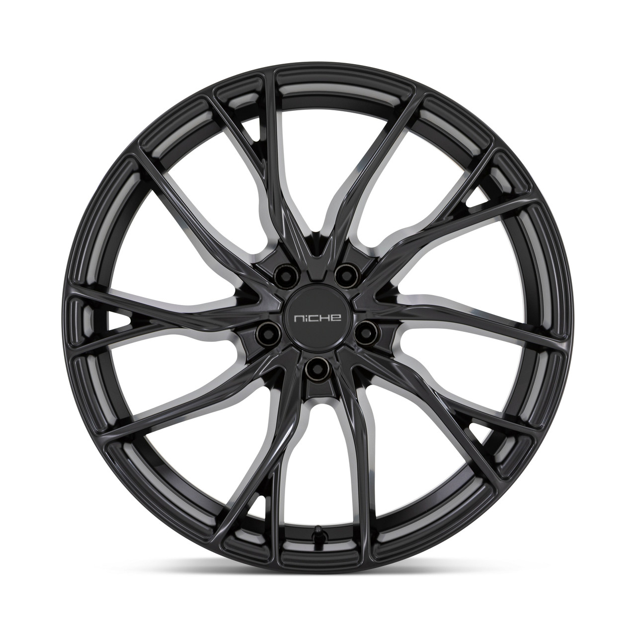 Set 4 Niche M272 Novara 20x9 5x4.5 Matte Black Wheels 20" 25mm Rims