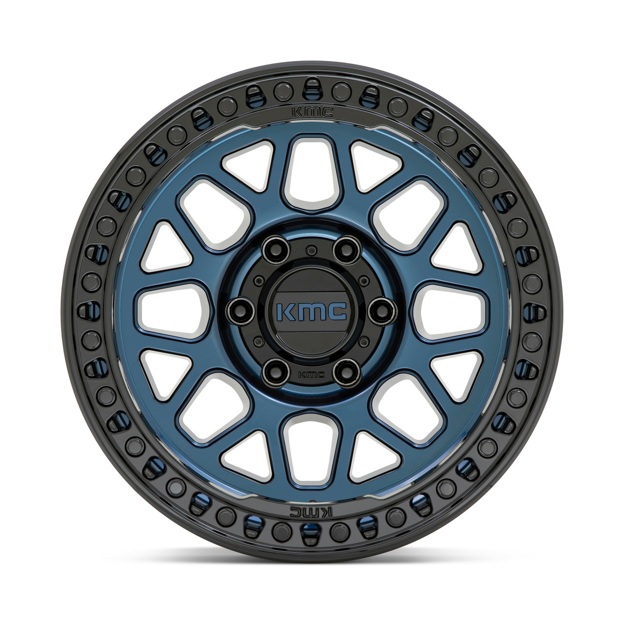 KMC KM549 Grs 17x9 6x135 Midnight Blue With Gloss Black Lip Wheel 17" 0mm Rim