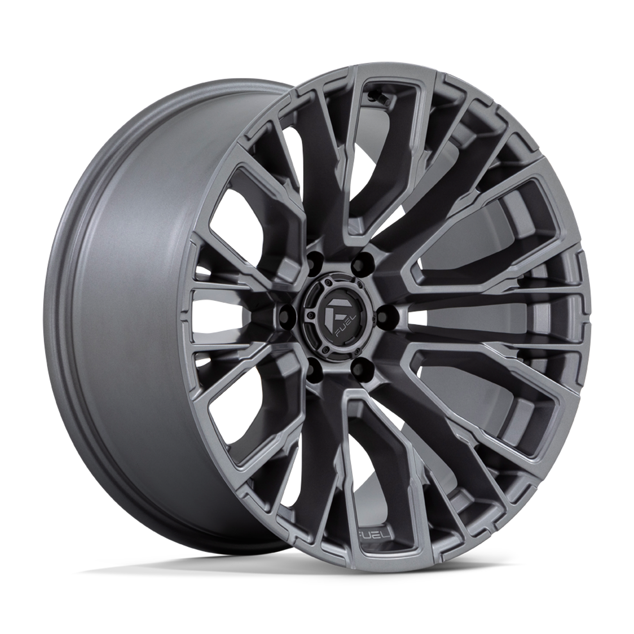 Fuel 1PC D848 Rebar 20x10 6x5.5 Matte Gunmetal Wheel 20" -18mm Rim