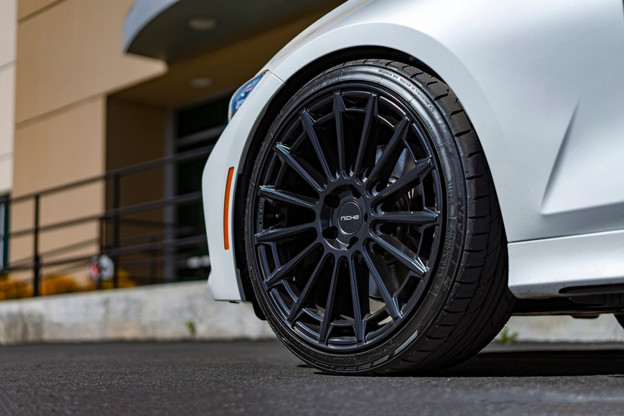 Niche 1PC M274 Amalfi 20x9 5x4.25 Matte Black Wheel 20" 38mm Rim