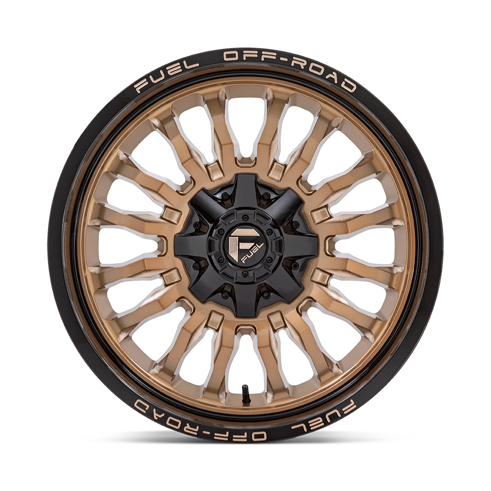 Set 4 Fuel 20" D797 Arc 20x10 8x6.5 -18mm Platinum Bronze Black Lifted Wheels