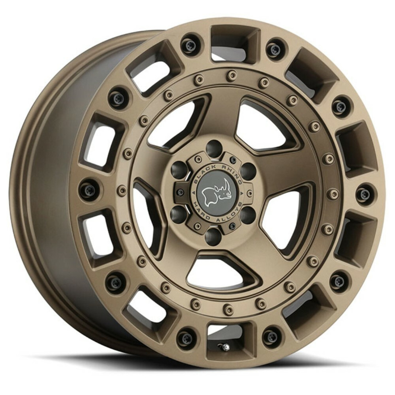 18" Black Rhino Cinco 18x9.5 Bronze W/ Black Bolts 6x5.5 Wheel -18mm Rim