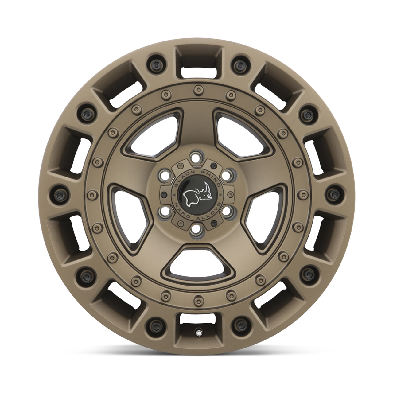 18" Black Rhino Cinco 18x9.5 Bronze W/ Black Bolts 6x5.5 Wheel -18mm Rim