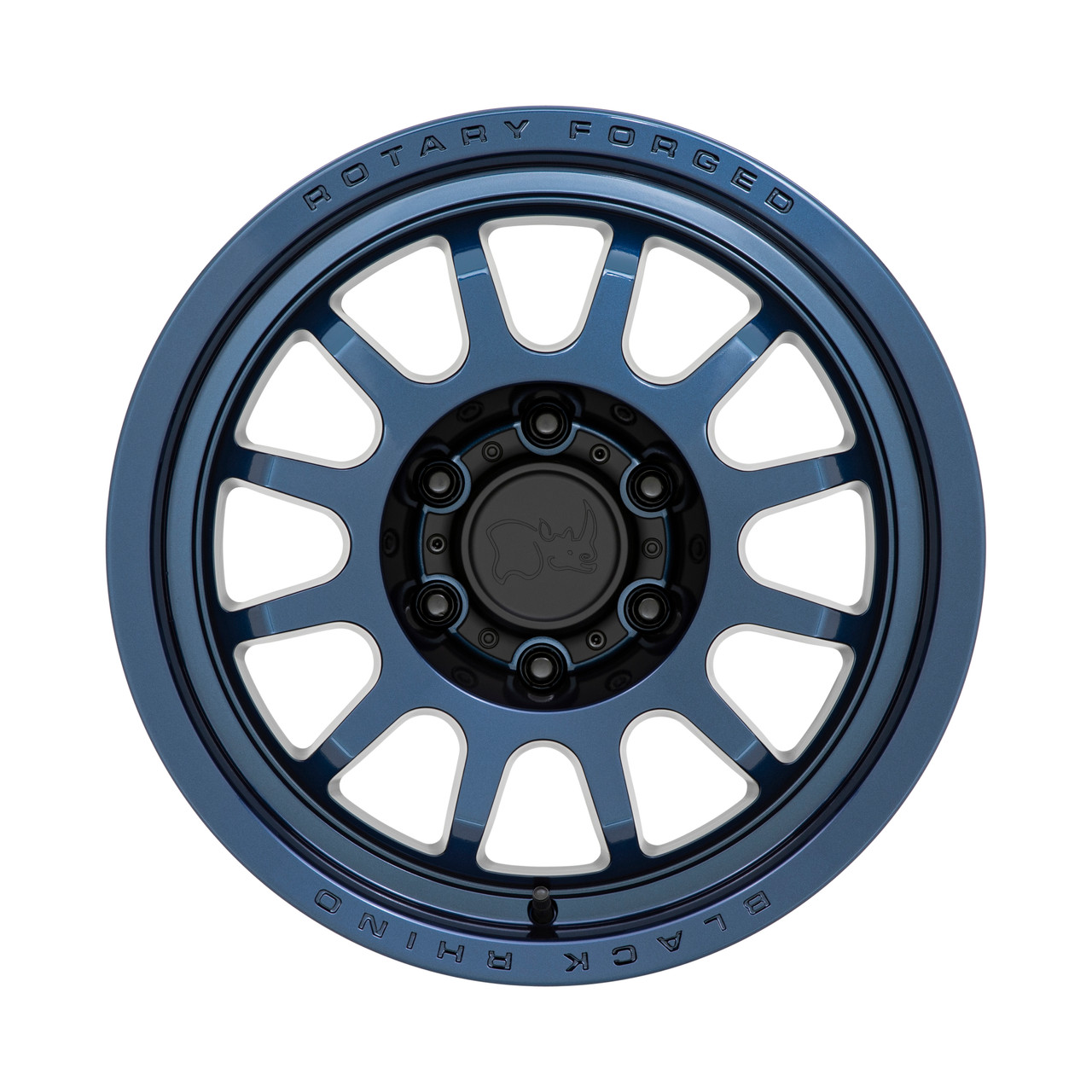 18" Black Rhino Rapid 18x9.5 Midnight Blue 5x5 Wheel -18mm Lifted For Jeep Rim