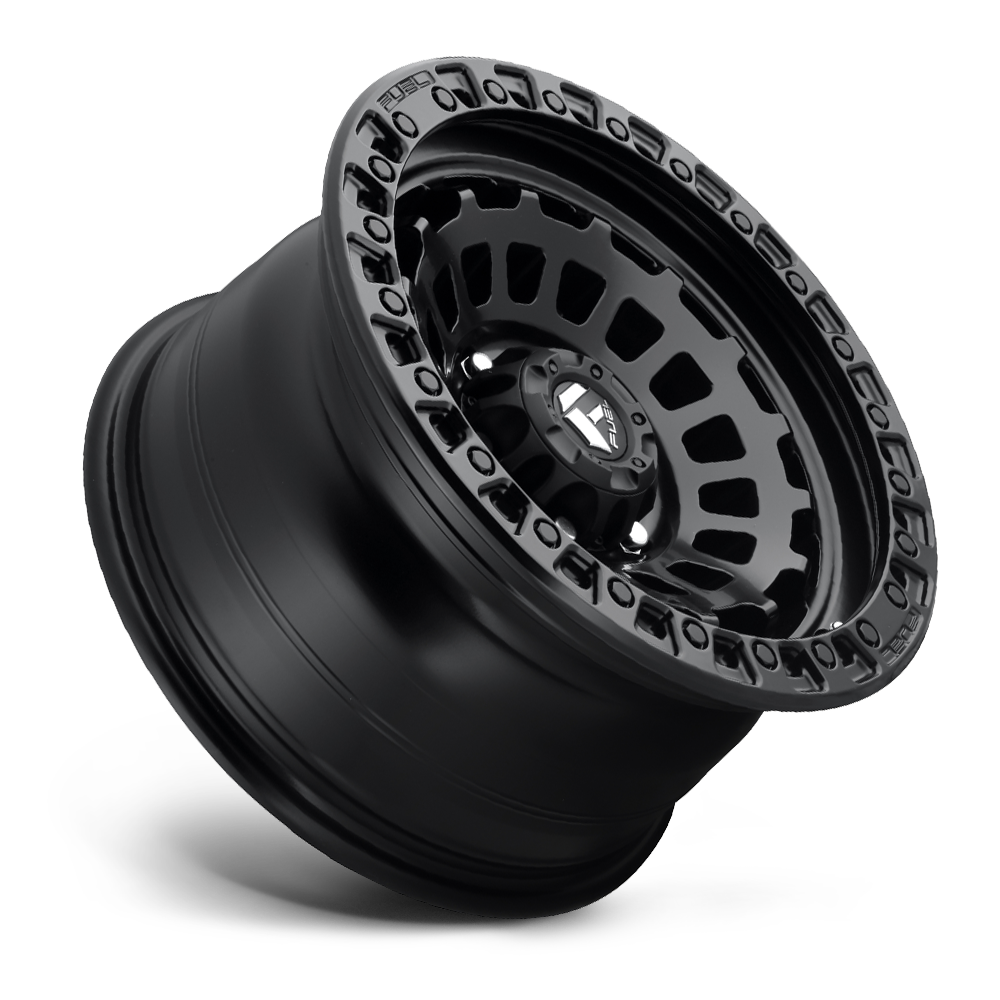 Set 4 Fuel D633 Zephyr 17x9 6x5.5 Matte Black Wheels 17" -12mm Rims