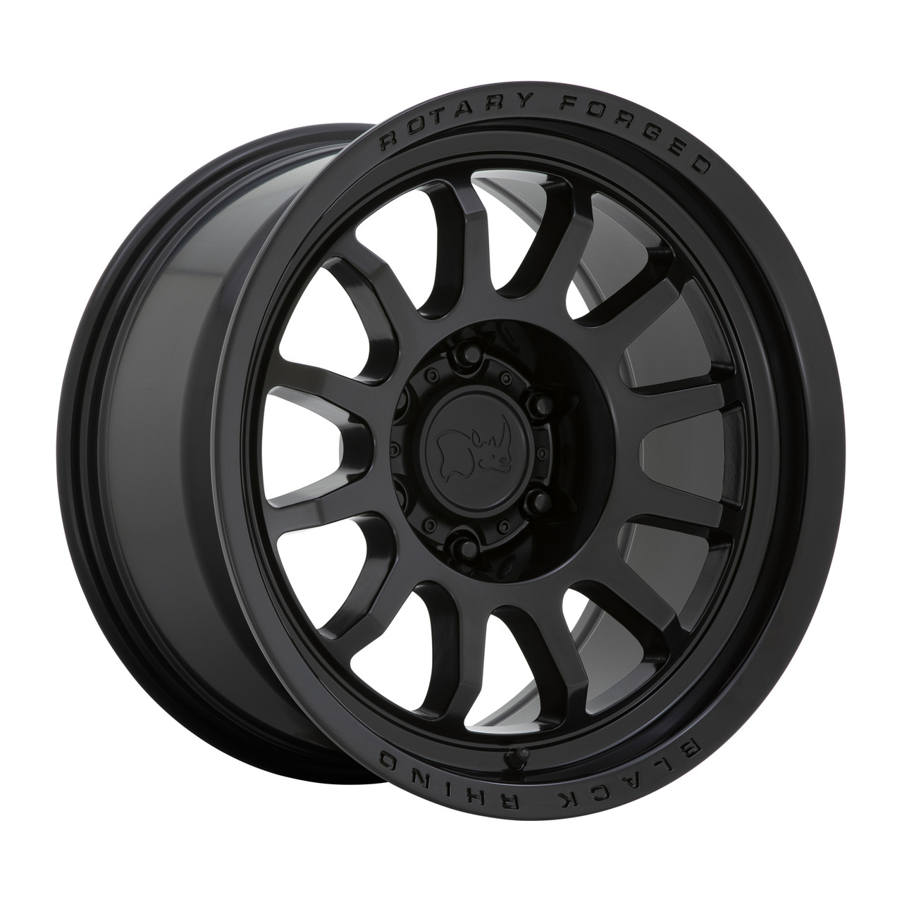 Set 4 Black Rhino Rapid 17x9 6x5.5 Matte Black Wheels 17" 12mm For Nissan Rims