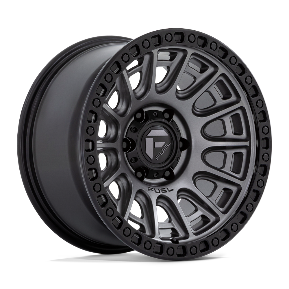 Set 4 17" Fuel D835 Cycle 17x9 5x5 1mm Wheels Matte Gunmetal Black Ring Rims