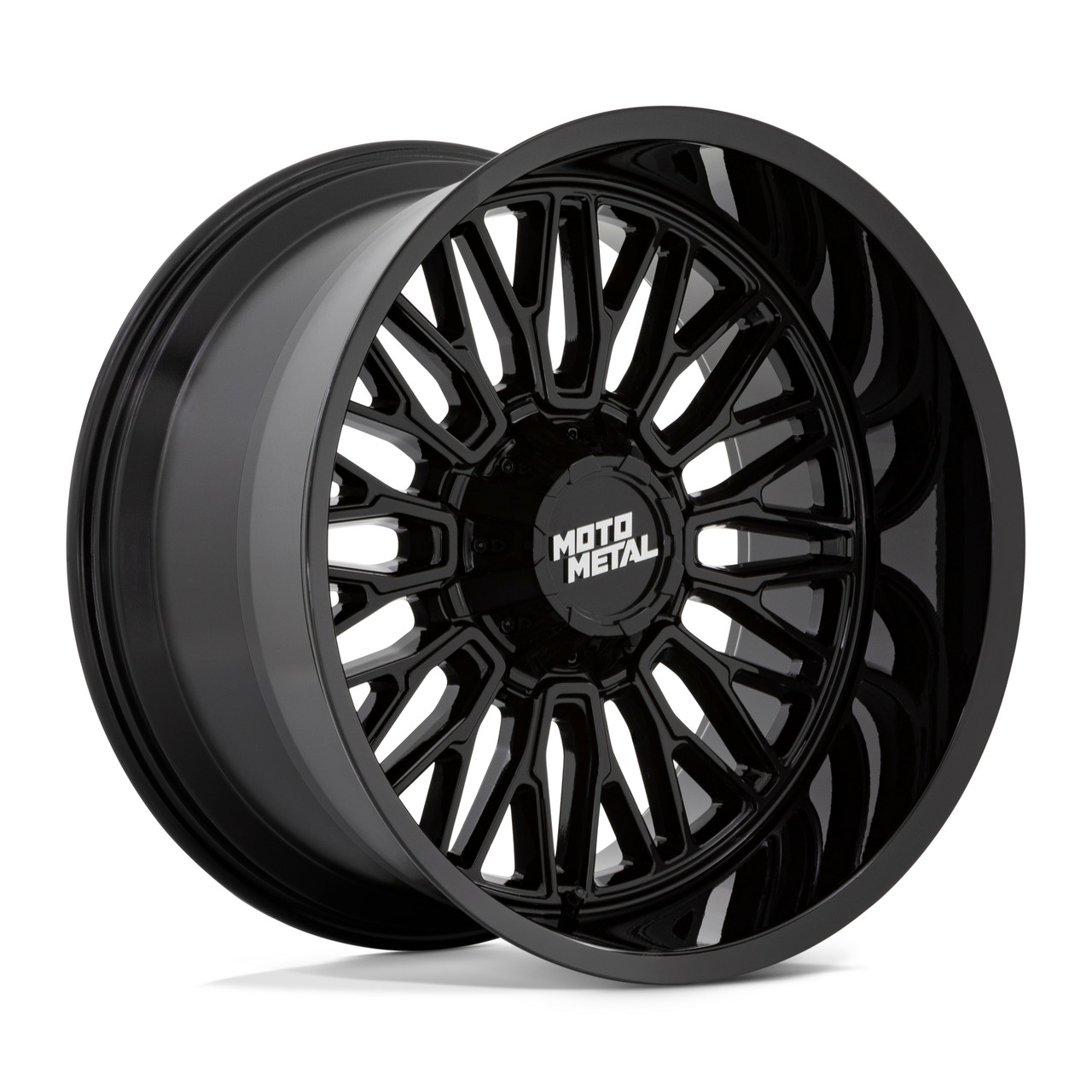 Moto Metal MO809 Stinger 20x9 8x6.5 Gloss Black 20" 18mm For Chevy GMC Ram Ford