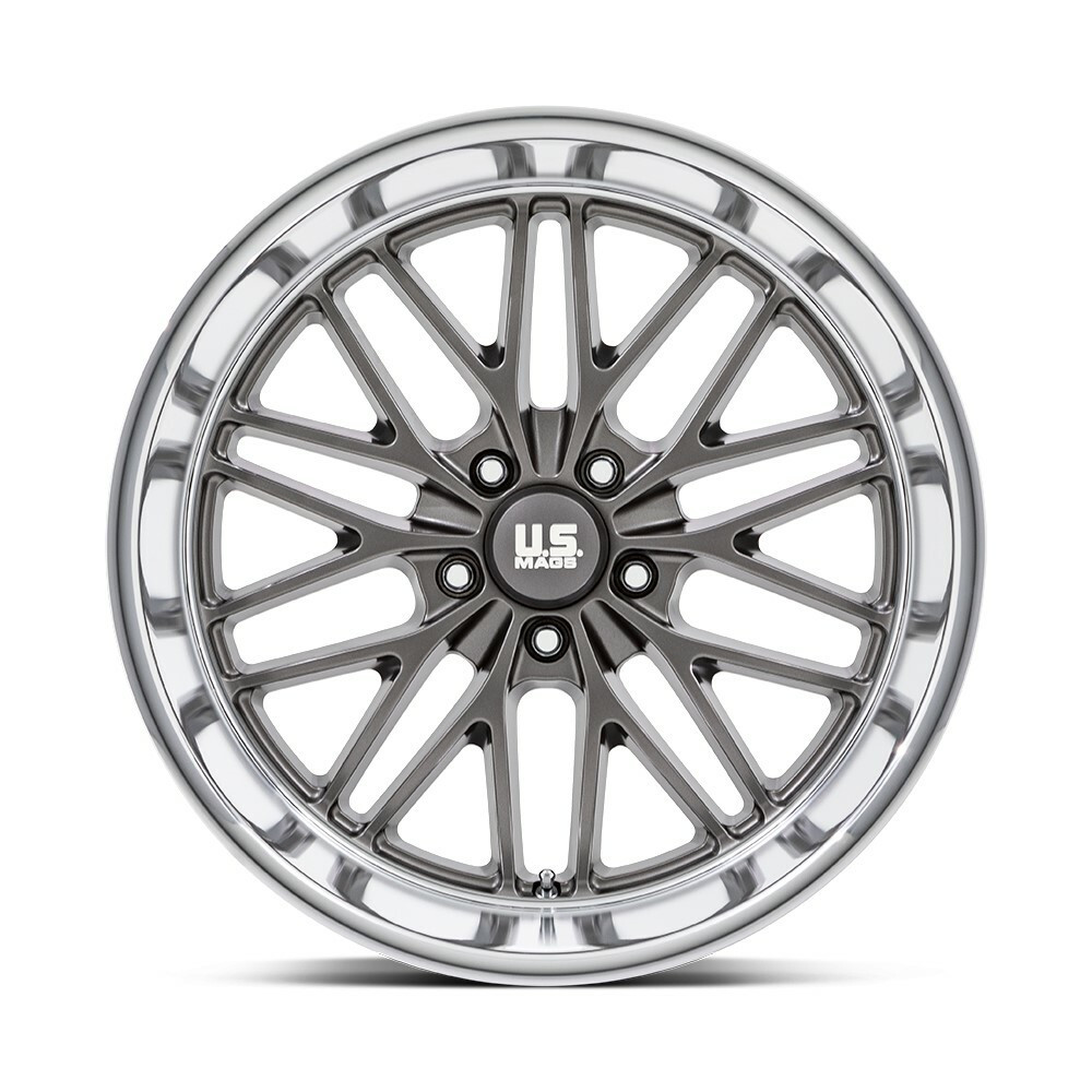 US Mag  U139 Santa Cruz 20x10 5x5.0 Anthracite Diamond Cut Lip Wheel 20" 6mm
