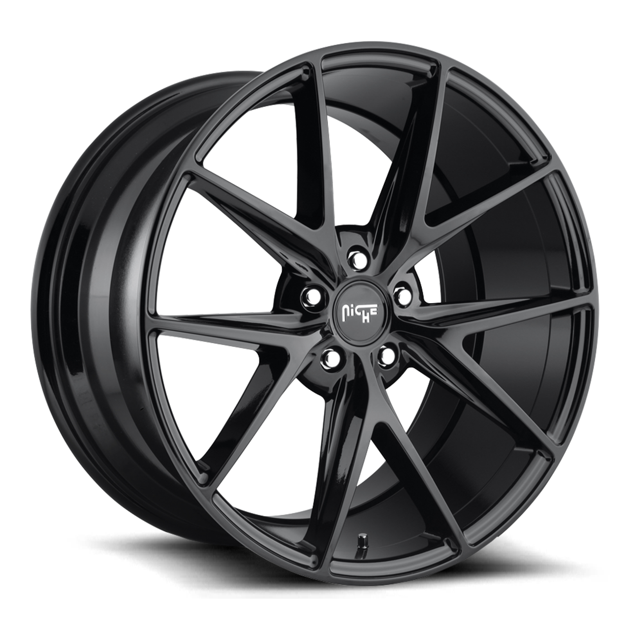Set 4 Niche M117 Misano 17x8 5x4.5 Matte Black Wheels 17" 40mm Rims