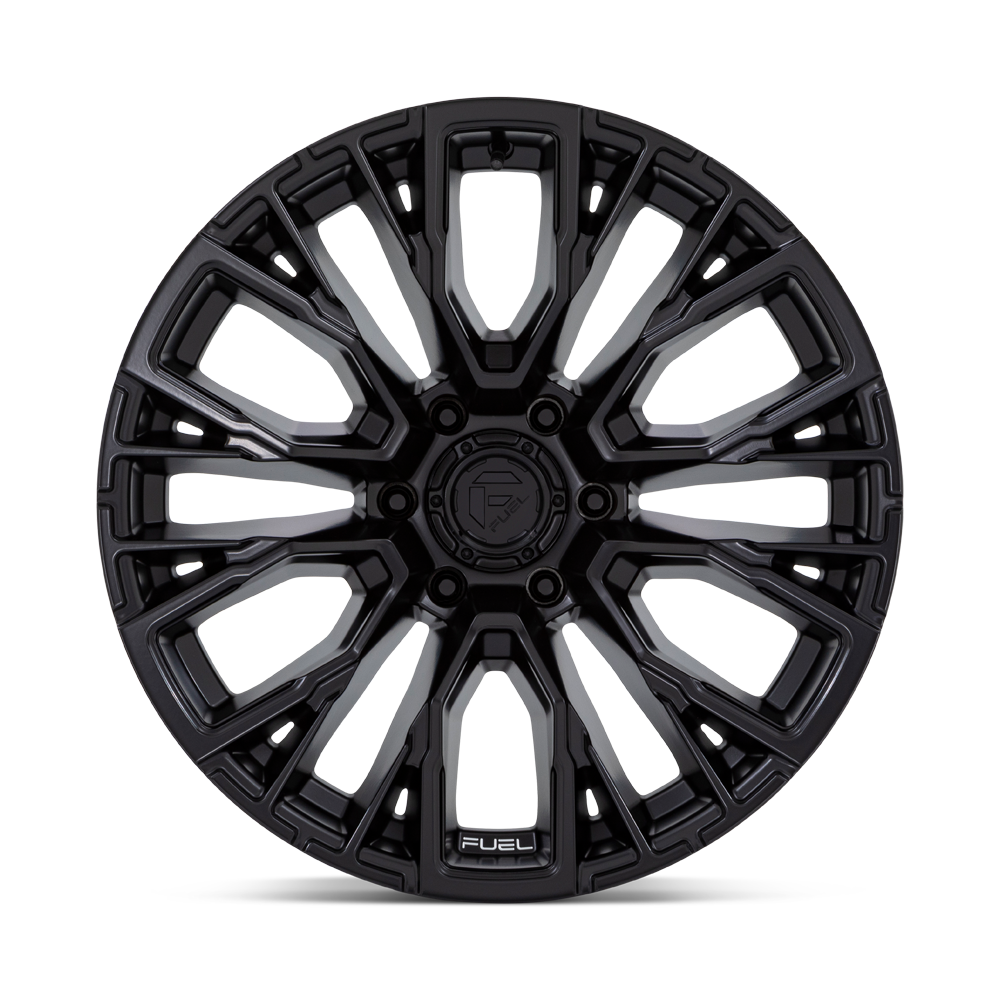 Set 4 Fuel D847 Rebar 17x9 6x135 Blackout Wheels 17" -12mm Rims