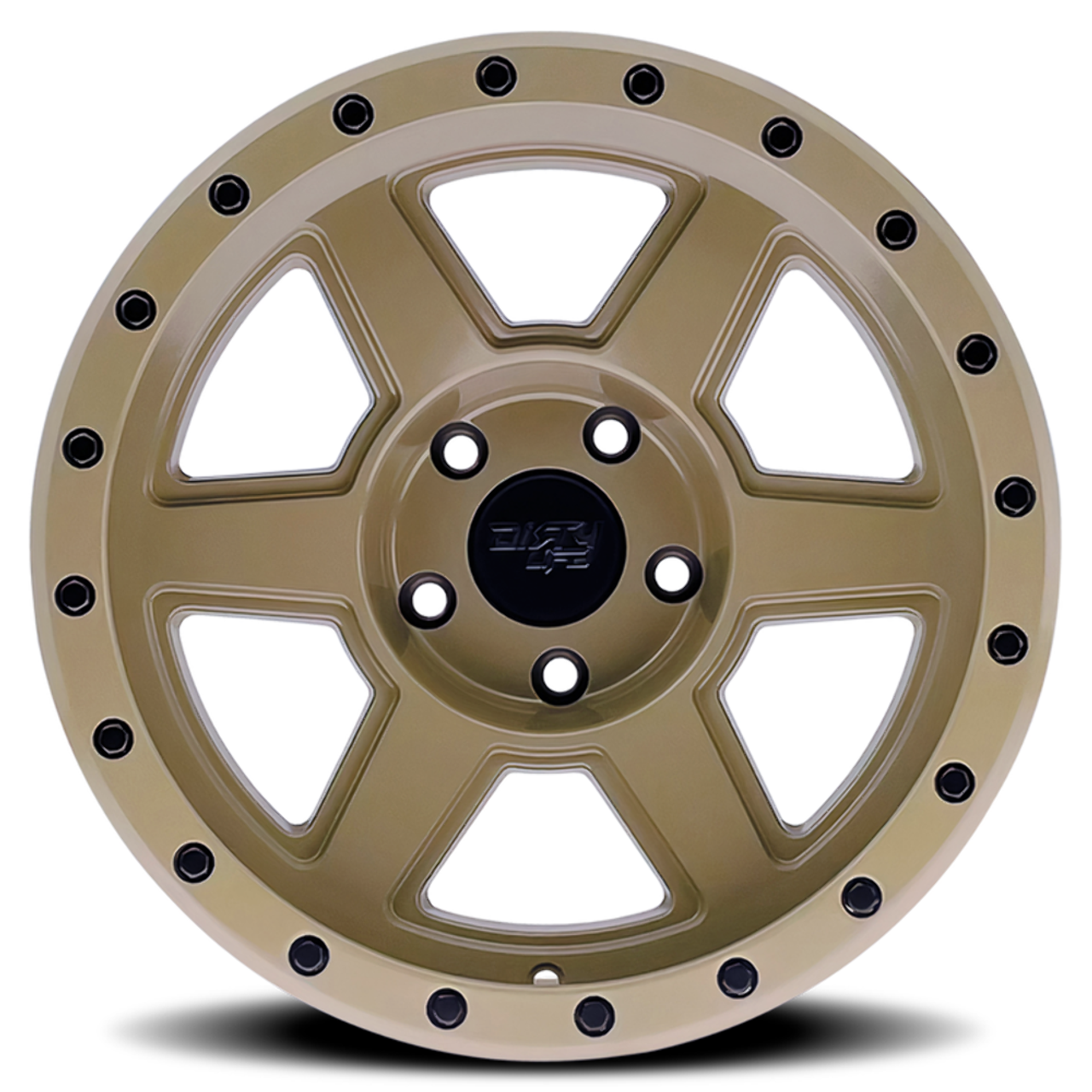 Set 4 17" Dirty Life Compound 17x9 Desert Sand 6x5.5 Wheels -12mm Lifted Rims