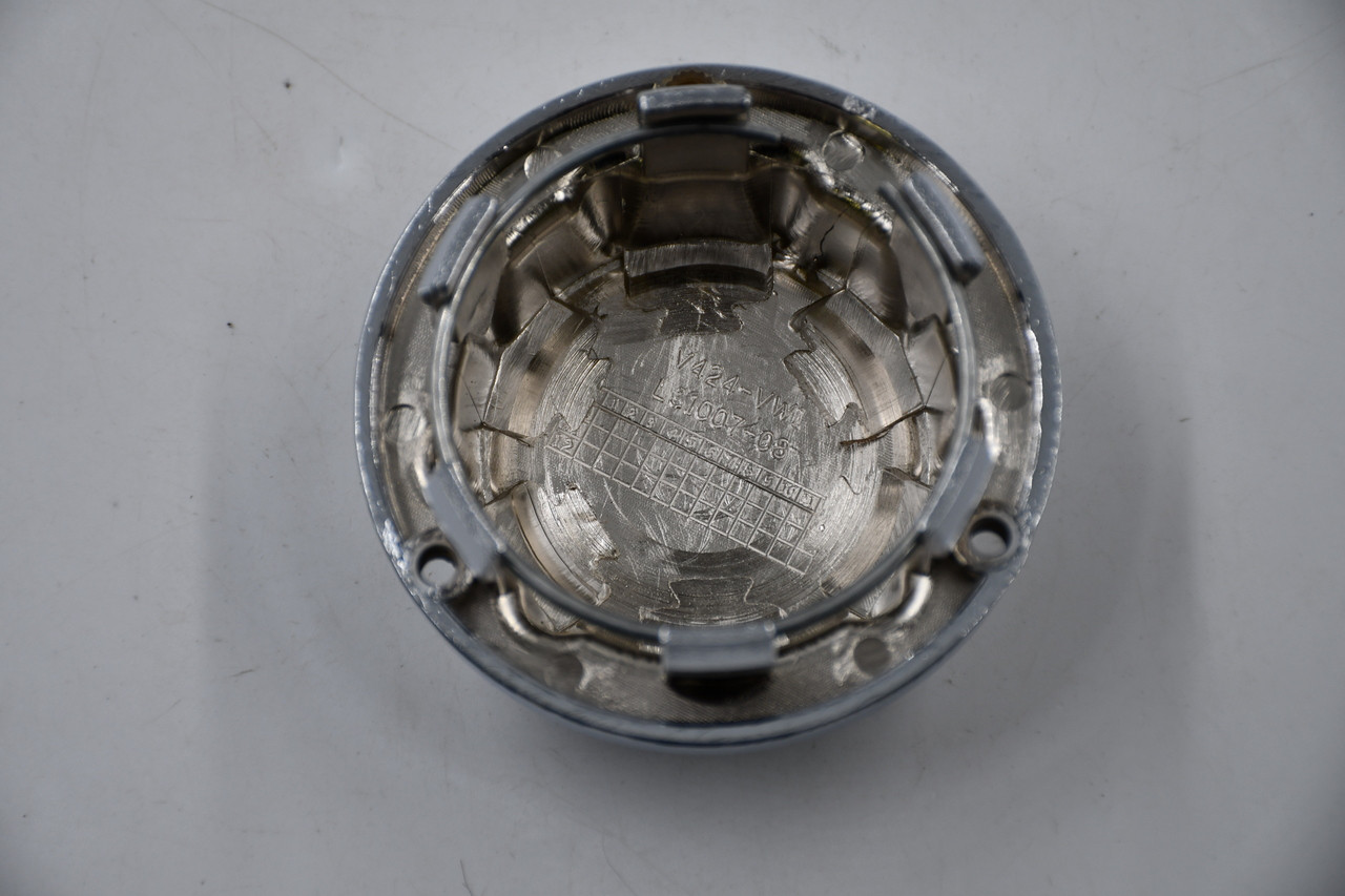 Vision Wheels Chrome Wheel Center Cap Hub Cap V424-VW1 2.875" Snap In, Older Logo