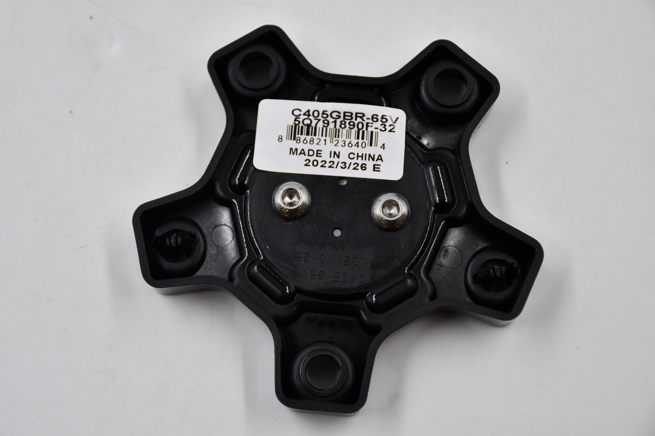 Vision 405 Korupt C405GBR-65V Black w/Red Wheel Center Cap Fit 5x4.5 5x5 & More