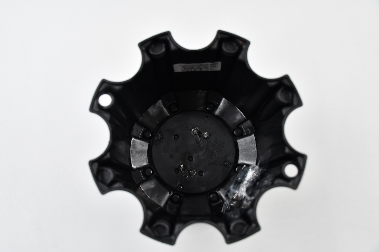 Vision Wheels Gloss Black w/ Chrome Logo Wheel Center Cap Hub Cap C401HGB-DEEP 6.375" 8 Lug Tall/DEEP