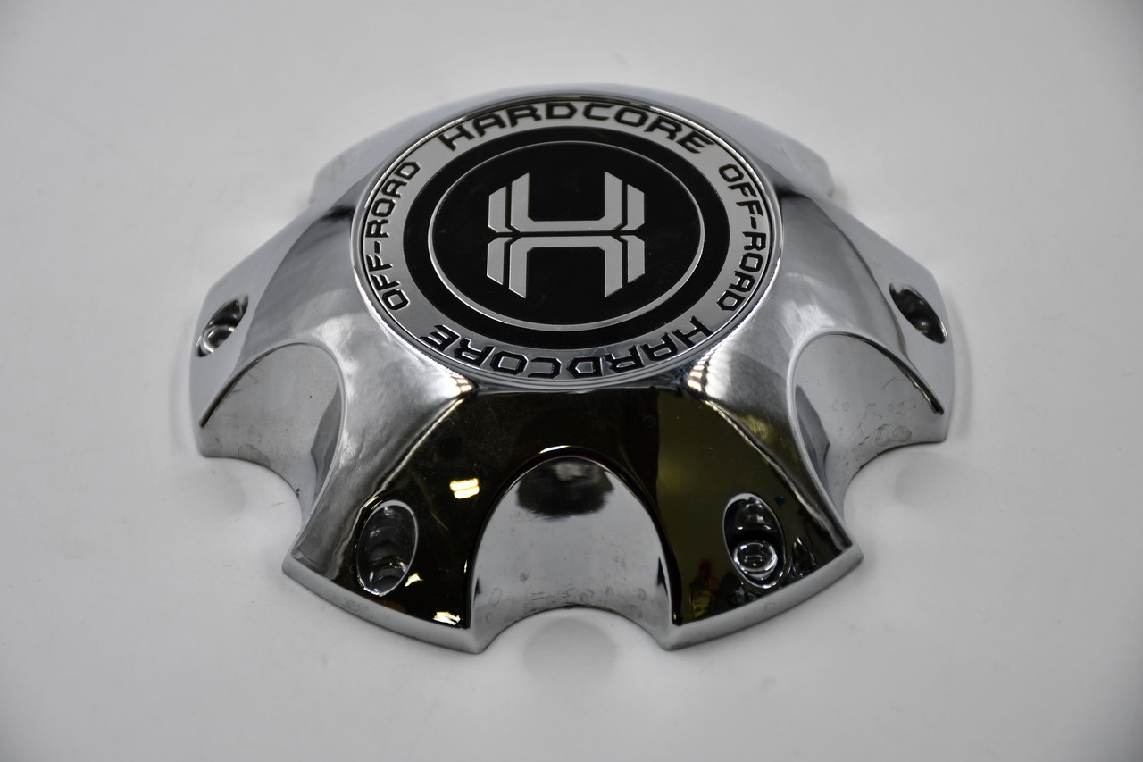 Hardcore Off Road Chrome w/ Black & Chrome Logo Wheel Center Cap Hub Cap  HC10-6H139-2(U) 5.375