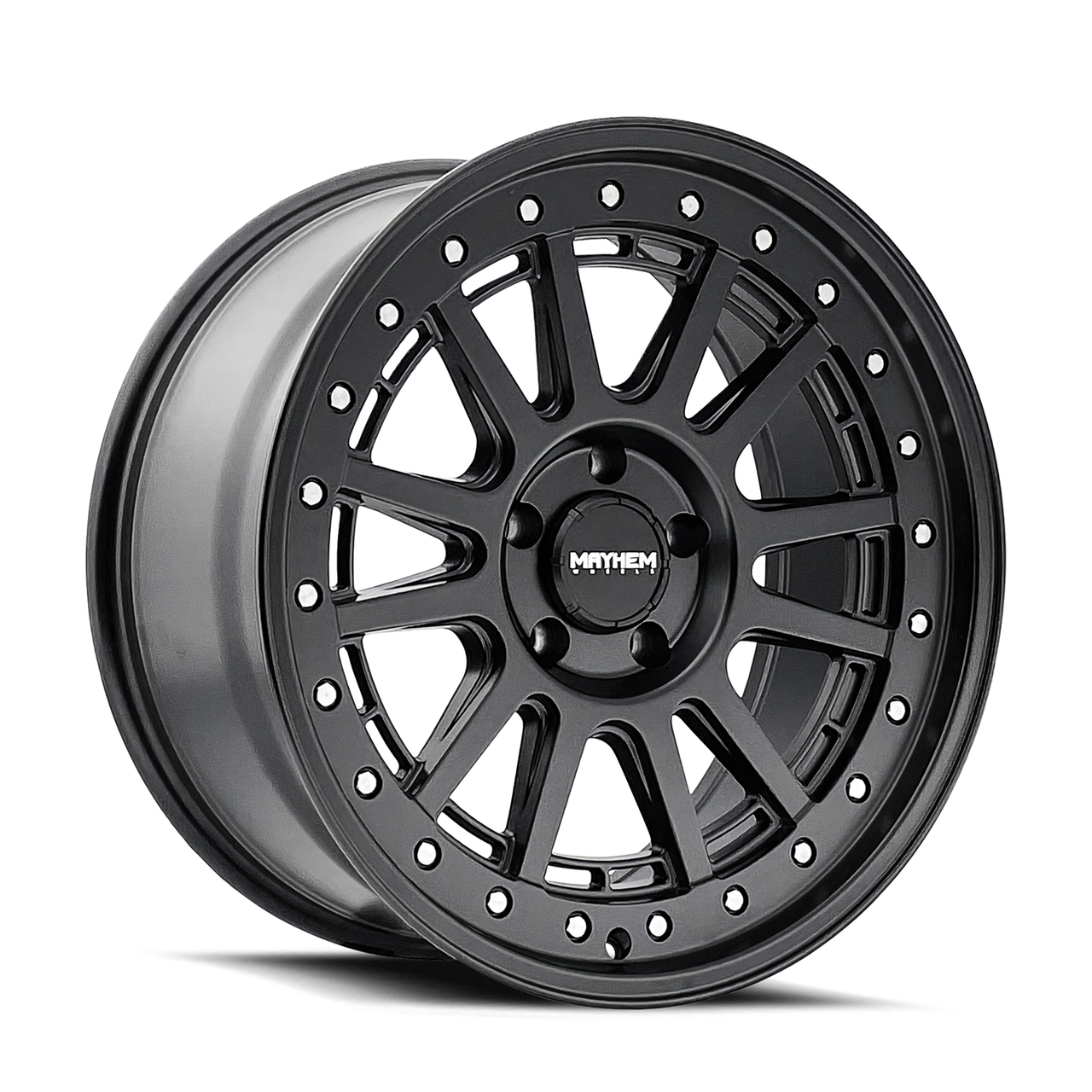 Set 4 20" Mayhem Compass 20x9 Matte Black 6x5.5 18mm For Chevy GMC Cadillac Rims